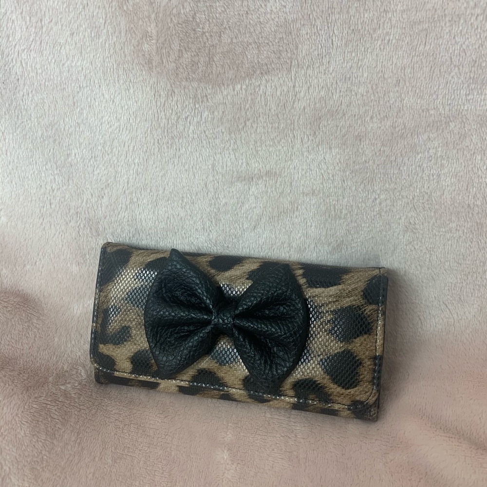 Animal print wallet